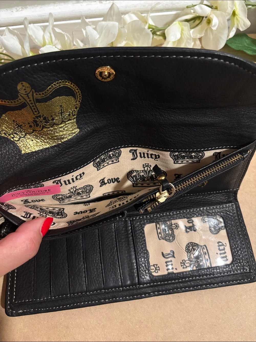 Vintage Y2K P&G Juicy Couture Long Black Wallet - Picture 4 of 12